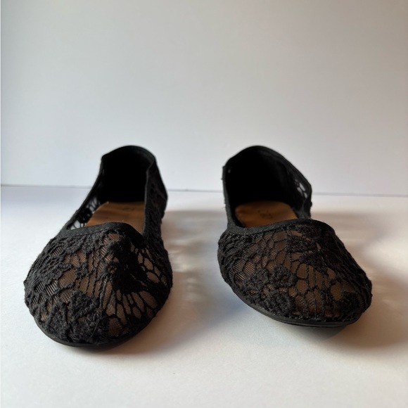 Cato Ballet Flats Shoes Size 7.5 Mesh On Black Fabric - Picture 1 of 11
